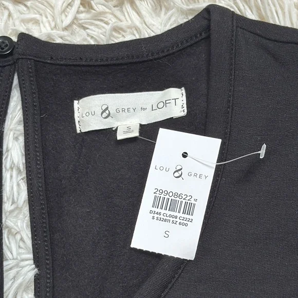 🎉HP🎉 Lou & Grey Scoop Neck Romper 💗 Black - Picture 13 of 15